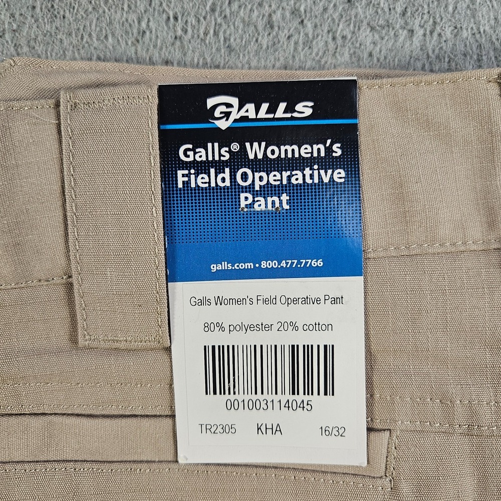 NEW GALLS Field Operative‎ Pants Women Khaki Size 16 Inseam 32